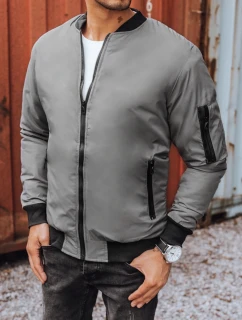 Pánská bunda bomber grafitová FashionStreet TX3824