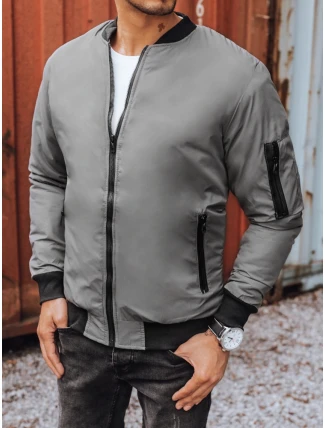 Pánská bunda bomber grafitová FashionStreet TX3824