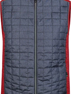 Daiber JN 740 Pánská pletená hybridní vesta 02.0740 red melange/anthracite melange