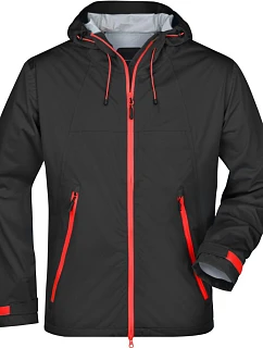 Daiber JN 1098 Pánská 3-vrstvá softshellová bunda 02.1098 black/red