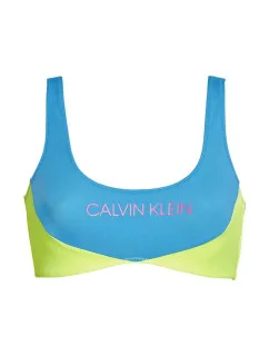 Vrchní díl plavek KW0KW00898-CEU modrožlutá - Calvin Klein