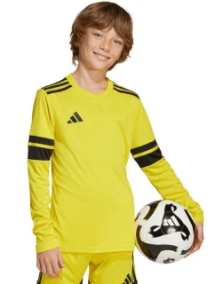 Dětské tričko adidas Squadra 25 s dlouhým rukávem žlutá JJ0043