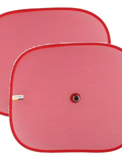 SLUNEČNÍ CLONA S PŘÍSAVKOU 2KS DUNLOP ČERVENÁ