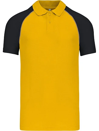 Kariban K 226 Baseballové piqué polo 20.K226 yellow/light grey/black Kariban K 226 Baseballové piqué polo 20.K226 yellow/light grey/black