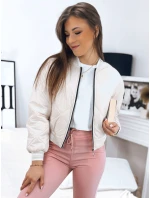 Dámská bunda BOMBER béžová FashionStreet TY3434 Dámská bunda BOMBER béžová FashionStreet TY3434