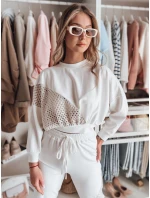 Dámská mikina oversize butterscotch ELEGRA ecru FashionStreet RY2795