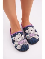 Dámská domácí obuv Pantofle s medvídkem Inblu GF000025 Modré