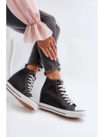 Dámské tenisky na podpatku Cross Jeans NN2R4005 Černé