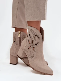 Boty na podpatku model 219133 Step in style