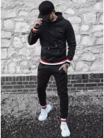 FashionStreet černá pánská tepláková souprava AX0662