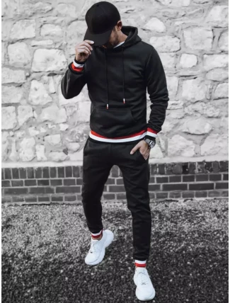 FashionStreet černá pánská tepláková souprava AX0662