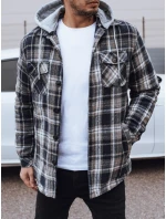 Pánská bunda s kapucí tmavě modrá FashionStreet TX4959 Pánská bunda s kapucí tmavě modrá FashionStreet TX4959