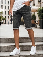 Pánské tmavě šedé džínové šortky FashionStreet SX2617
