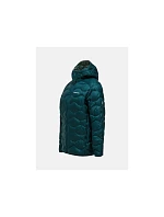Pánská péřová bunda PEAK PERFORMANCE M Helium Down Hood Jacket, zelená barva Pánská péřová bunda PEAK PERFORMANCE M Helium Down Hood Jacket, zelená barva