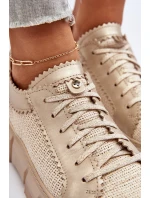 Dámská kožená obuv Maciejka 05850-22 Světle béžová