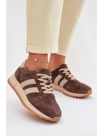Dámské tenisky z přírodního semiše hnědé Marceline