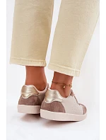 Dámské tenisky z přírodní kůže LR61-7091 Béžové Dámské tenisky z přírodní kůže LR61-7091 Béžové