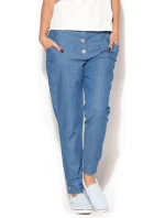 Kalhoty dámské K163 světle modré - Katrus Kalhoty dámské K163 světle modré - Katrus