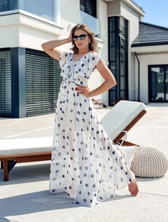 MARISOL maxi šaty světle šedé FashionStreet EY2501