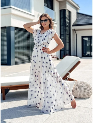 MARISOL maxi šaty světle šedé FashionStreet EY2501