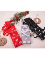 Milena ponožky 1139-000 Vánoční ponožky se stuhou 37-41