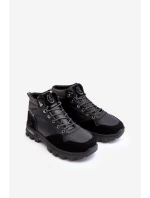 Mužské trekové boty Trapery šněrované černé Salomene