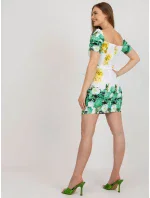Šaty LK SK 508641 3.05P bílá zelená