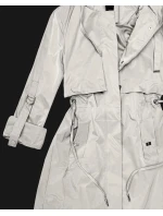 Klasyczna kurtka damska na podszewce Goodlookin jasny beżowy (B2006-46)