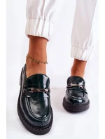 Lakované Boty Se Stříbrným Ornamentem zelená Hestill Lakované Boty Se Stříbrným Ornamentem zelená Hestill