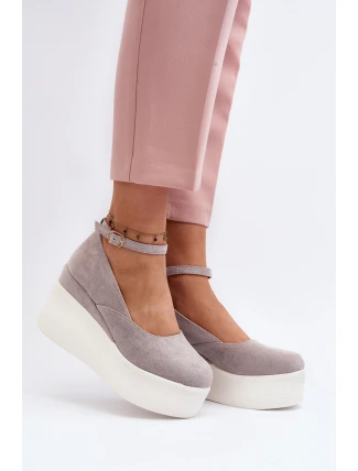 Dámské espadrilky na klíně šedé Malla