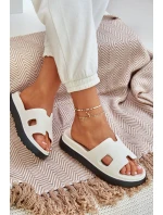 Pěnové Pantofle S Výřezy Bílé Neladith Pěnové Pantofle S Výřezy Bílé Neladith