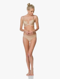 Podprsenka s kosticí QF1444E tělová - Calvin Klein