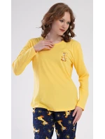 Dámské pyžamo dlouhé Žirafy