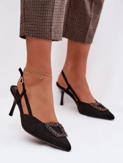 Sandály na podpatku model 224464 Step in style