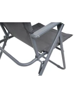 TURISTICKÉ KŘESLO S POLŠTÁŘI 61x66x65-108CM Tmavě šedé skládací ENERO CAMP - TYP II TURISTICKÉ KŘESLO S POLŠTÁŘI 61x66x65-108CM Tmavě šedé skládací ENERO CAMP - TYP II