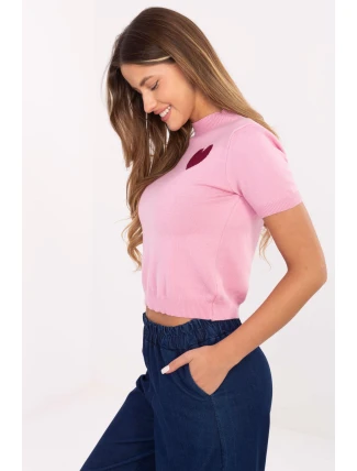 Svetr s krátkým rukávem  model 219974 Factory Price