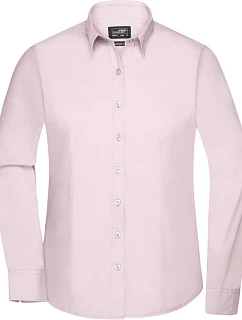 Daiber JN 677 Popelínová halenka s dlouhým rukávem 02.0677 light pink