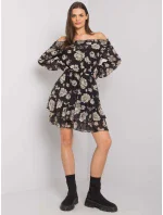 Šaty DHJ SK 15015.56P černá a béžová Šaty DHJ SK 15015.56P černá a béžová