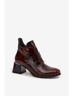Boty na podpatku model 219404 Step in style Boty na podpatku model 219404 Step in style