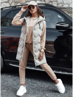 MILIAN dámská tmavě béžová tepláková souprava FashionStreet AY1107