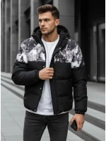 Pánská zimní bunda s kapucí černá FashionStreet TX5132