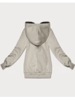 Béžová dámská rozepínací mikina s kapucí S'West (B-12#)