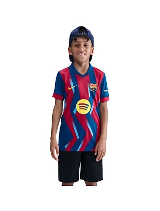 Dětský dres Nike FC Barcelona Stadium 25/26 tmavě modrý a červený FZ1307 432 Dětský dres Nike FC Barcelona Stadium 25/26 tmavě modrý a červený FZ1307 432