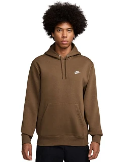 Pánská mikina Nike Club BB hnědá FN3859 235 pánské