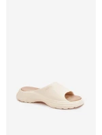 Dámské Pěnové Sandály Big Star RR274A579 Béžové