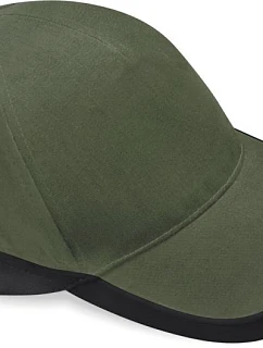 Beechfield B 171 5 panelová týmová závodní kšiltovka 53.0171 olive green/black