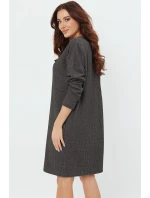 Italská móda Avira tunika dlouhá barva:c.melange