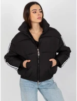 Dámská bunda EM KR MB8869 plášť 1.00P černá - FPrice Dámská bunda EM KR MB8869 plášť 1.00P černá - FPrice