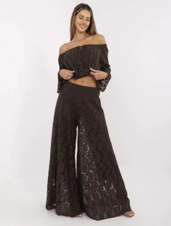 Kalhoty MI SP 88501.81 tmavě hnědé