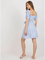 Dámské šaty LK SK 509002.03P bílo-modré - FPrice Dámské šaty LK SK 509002.03P bílo-modré - FPrice